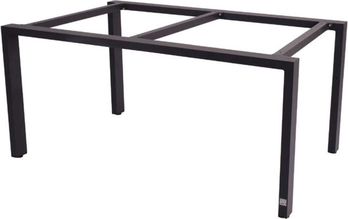 Goa Tafelframe Antracite Met Tafelblad Teak 160 x 95 cm - 4so