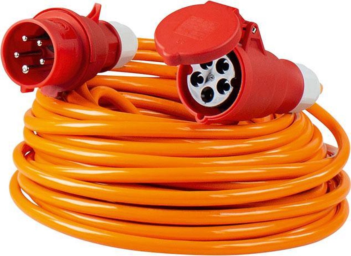 AS Schwabe 59625 Stroom Verlengkabel 16 A Oranje 25.00 m H07BQ-F 5G 2,5 mm²