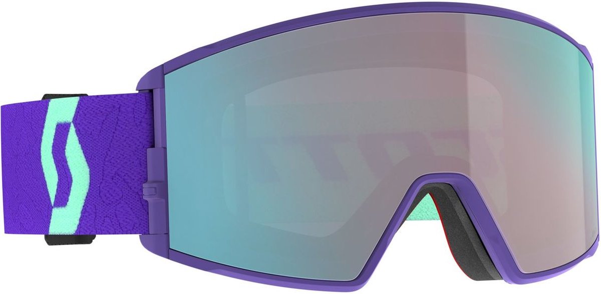 Scott React skibril paars + extra lens