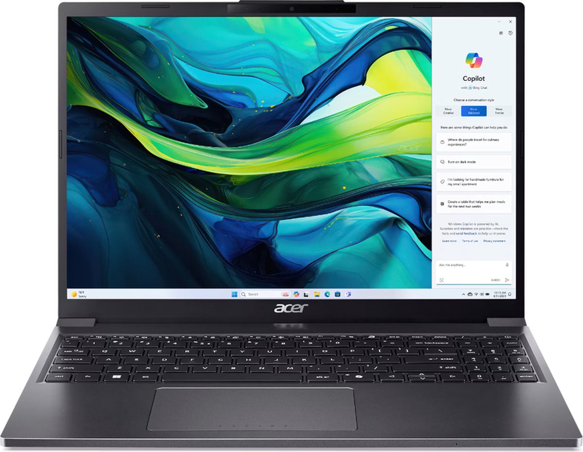 Acer Aspire Go 15 Ag15-51p-709z - 15.3 Inch Core™ I7 I7-1355u 16 Gb 512 Iris® Xe