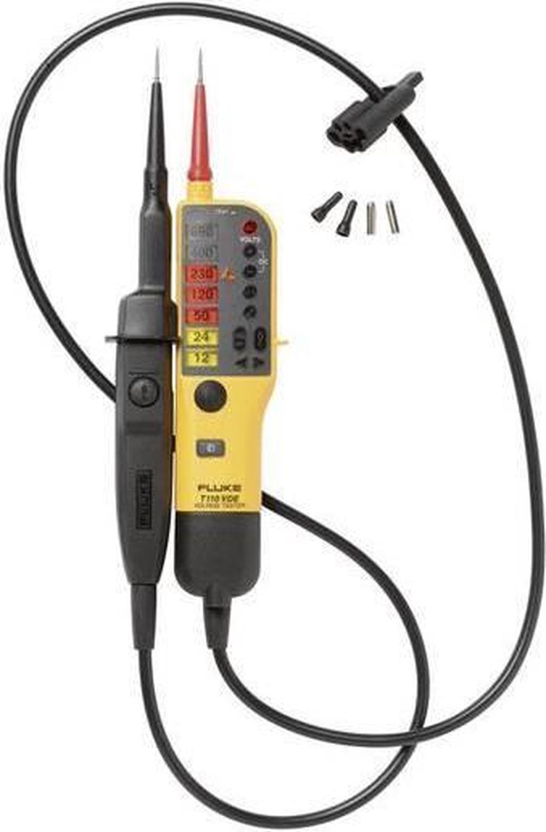 Fluke T150 Tweepolige spanningstester CAT III 690 V, CAT IV 600 V Akoestisch, LCD, LED, Vibratie