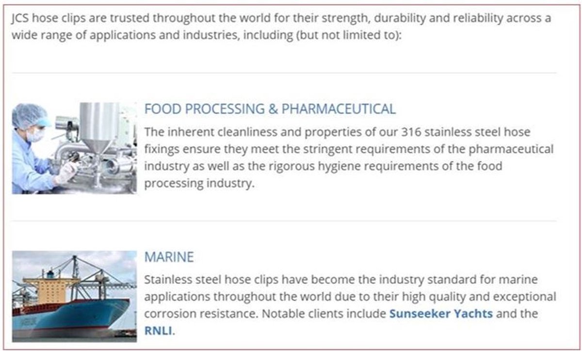 JCS RVS Slangklem Hi-grip - 13-20 Mm - 50st