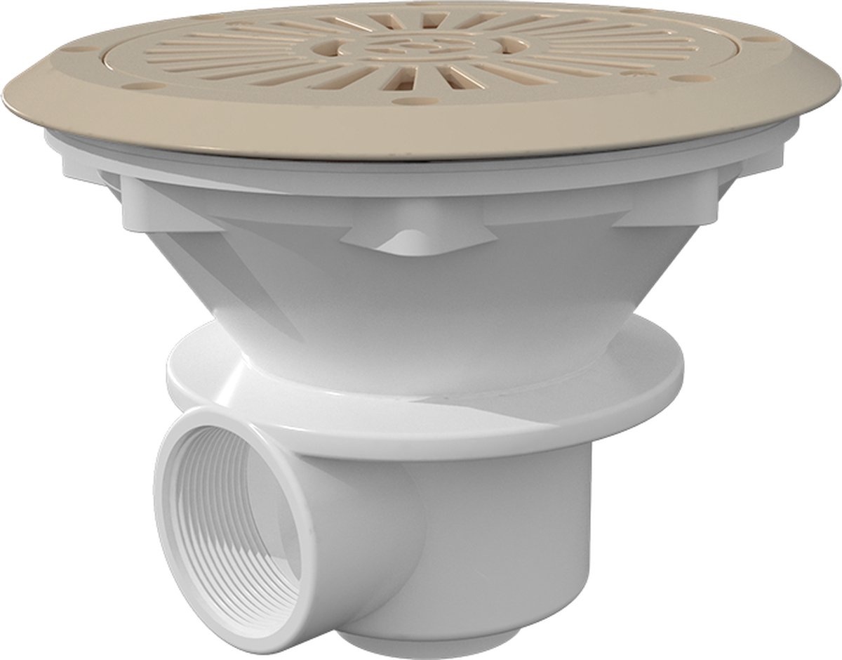 AquaForte Bodemafvoer ABS beige 210mm 1½" - folie