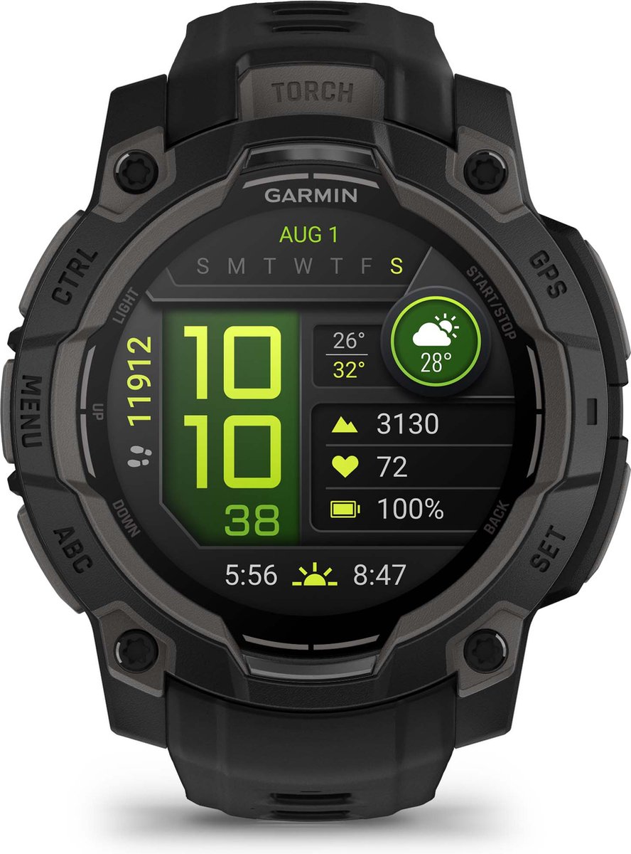 Garmin Instinct 3 45mm Amoled Smartwatch Zwart
