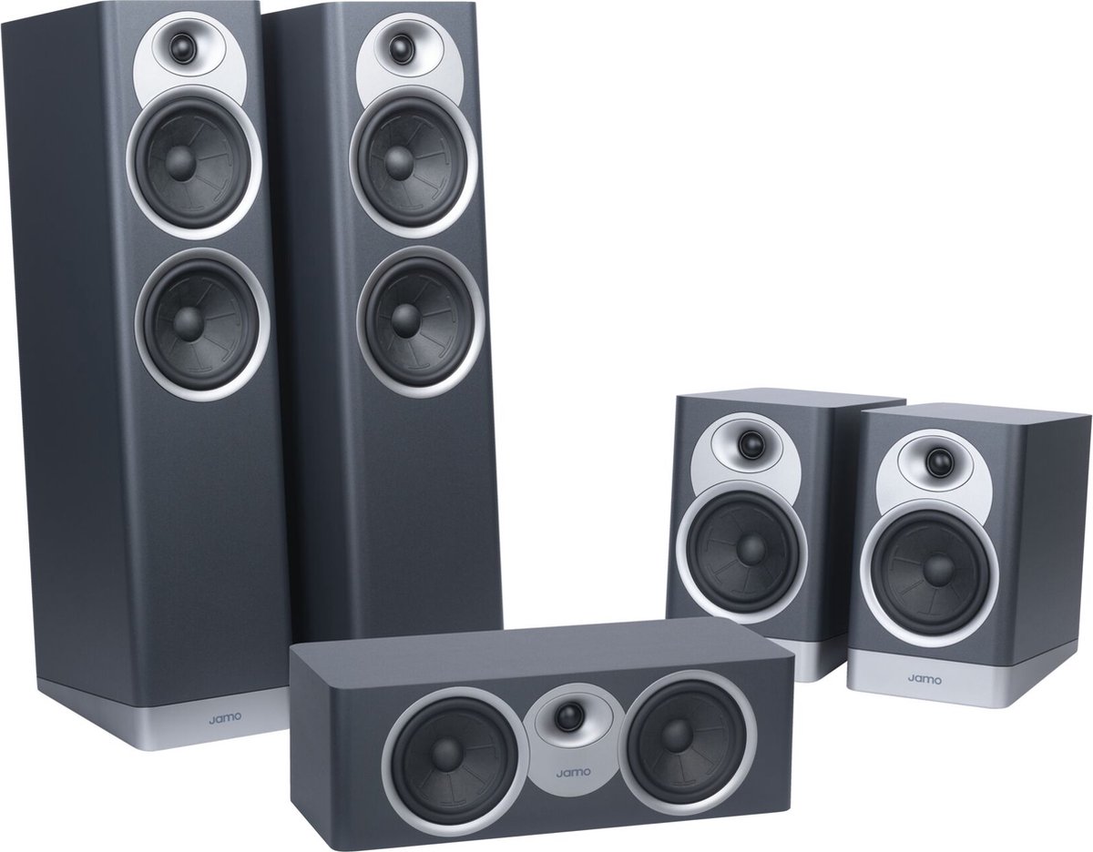Jamo S7-25HCS home cinema-systeem 5.0 kanalen 200 W Zwart