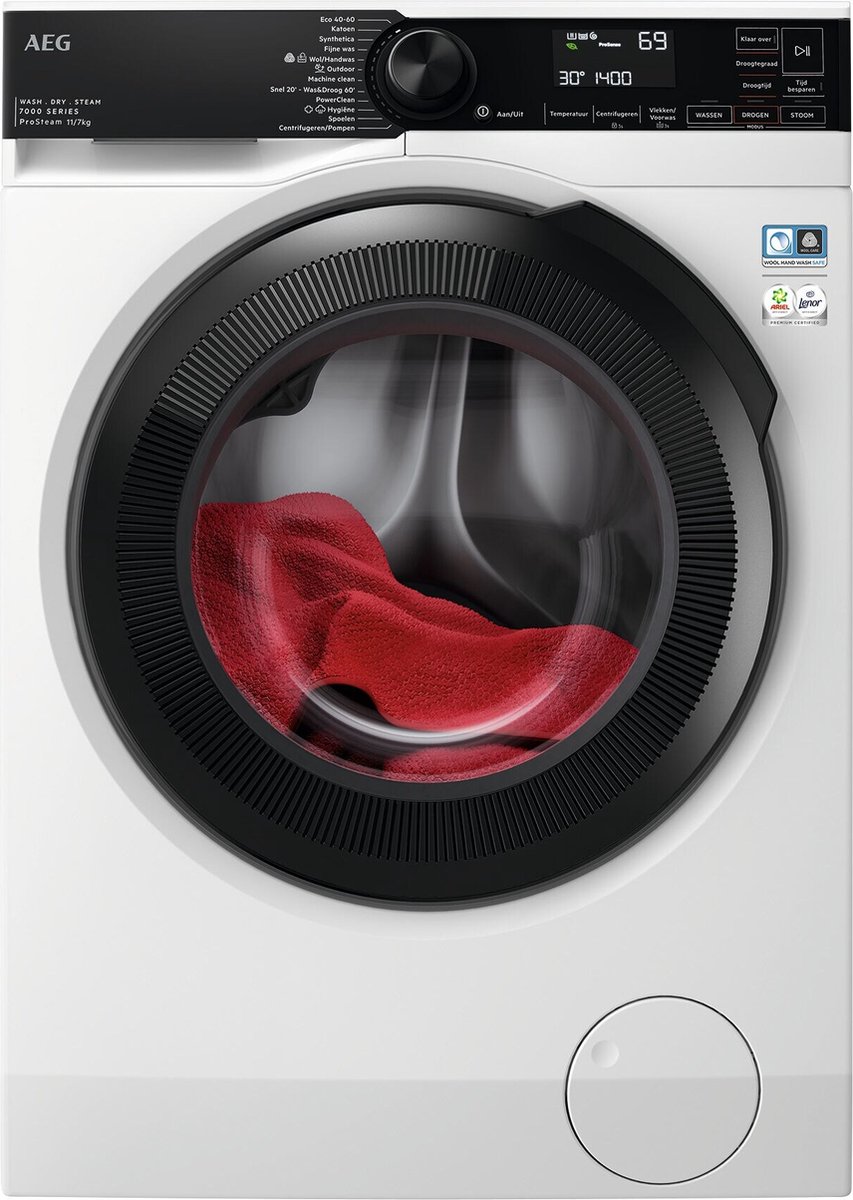 AEG 7000 ProSteam® - Condensatie Was-droogcombinatie 11 kg LWR76144