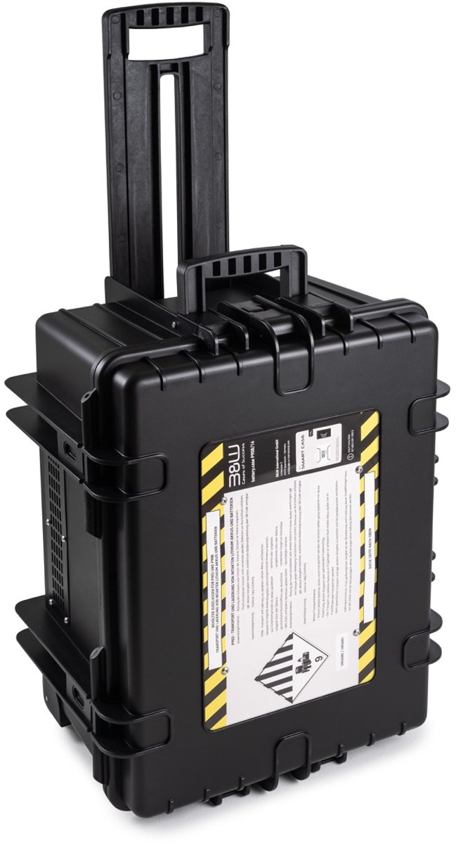 B & W International Transportkoffer voor accupacks BATTERY.CASE 908.16 (b x h x d) 610 x 430 x 265 mm Zwart PP.709.BT.908