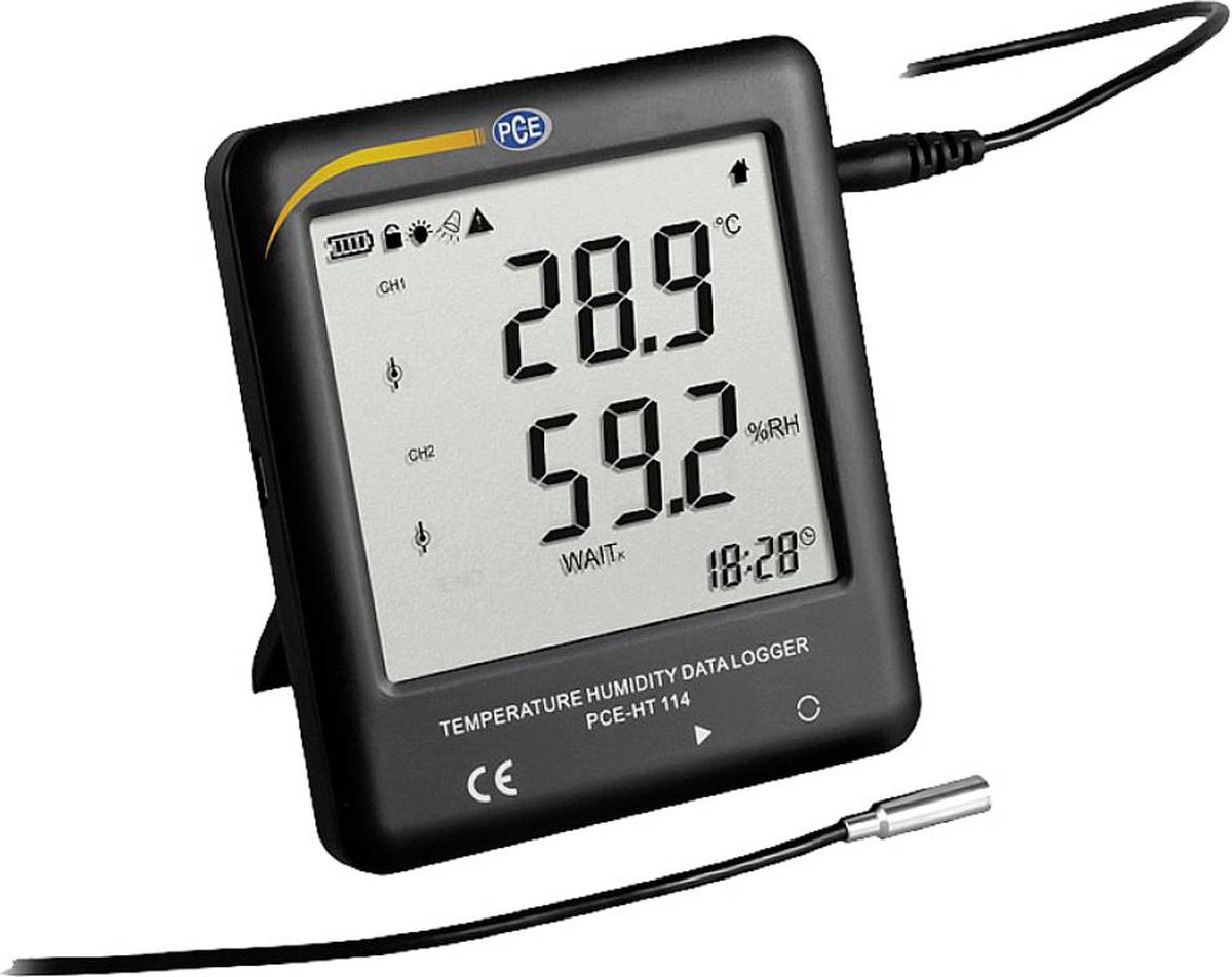 PCE Instruments PCE-HT 114 PCE-HT 114 Multidatalogger Te meten grootheid Temperatuur, Luchtvochtigheid