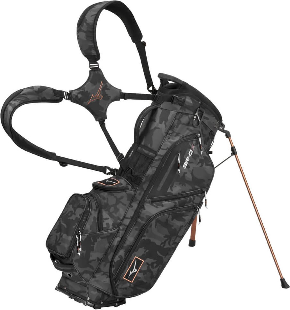 Mizuno BR DX hybrid standbag zwart/camo