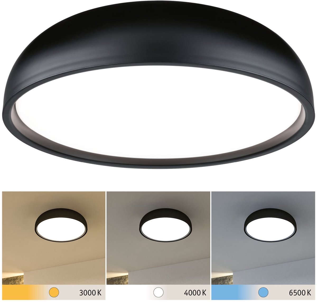 Paulmann 71084 Oka LED-plafondlamp LED 24 W Zwart (mat)