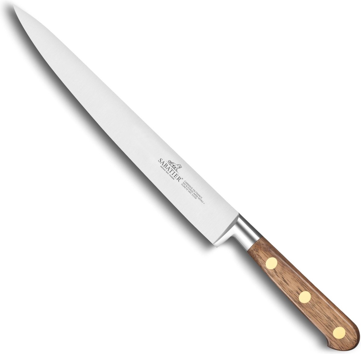 Lion Sabatier Idéal vleesmes - walnoothouten handvat - 20 cm