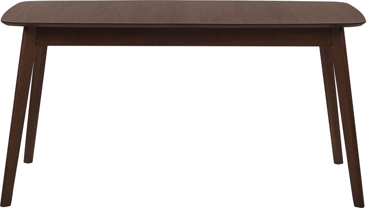 Beliani - MADOX - Eettafel - Donkere houtkleur - 90 x 150 cm - MDF