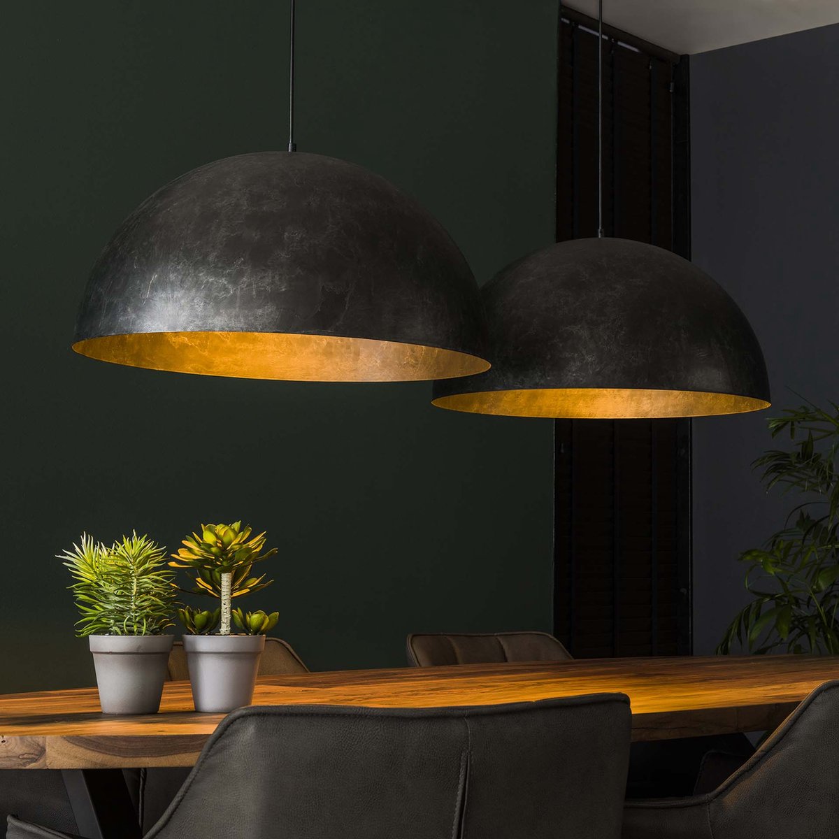 AnLi Style Hanglamp 2x Ø60 Dome