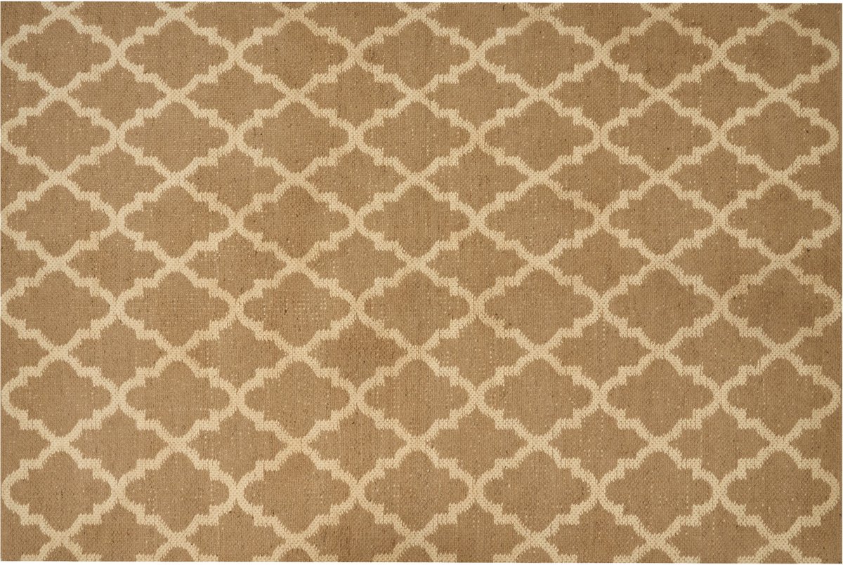 Beliani - MERMER - Laagpolig vloerkleed - Beige - 200 x 300 cm - Jute