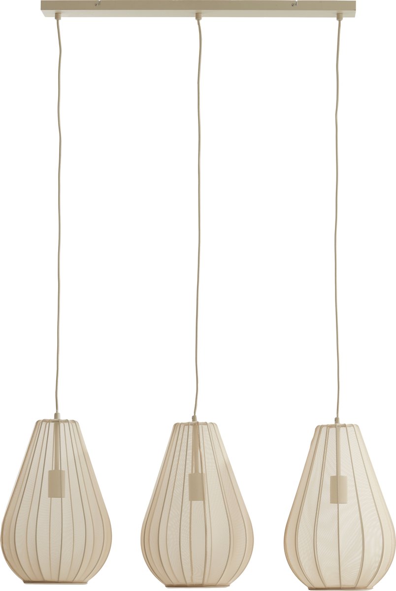 Light & Living Light&living Hanglamp 3L 80x8x40 cm ITELA zand