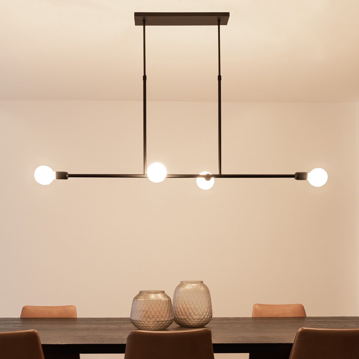 Atmooz Hanglamp Woonkamer Zwart Dots L