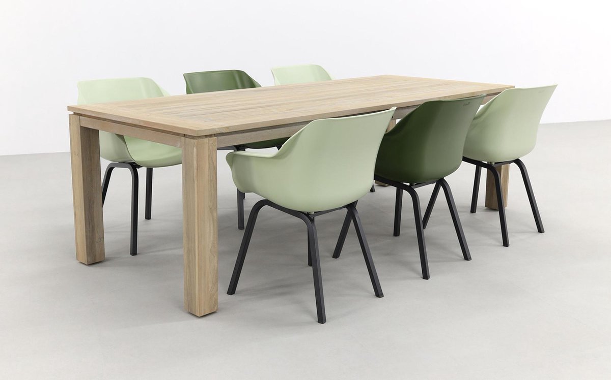 Hartman Sophie Element mixed green|Rome grey 240 cm. tuinset - 7-delig