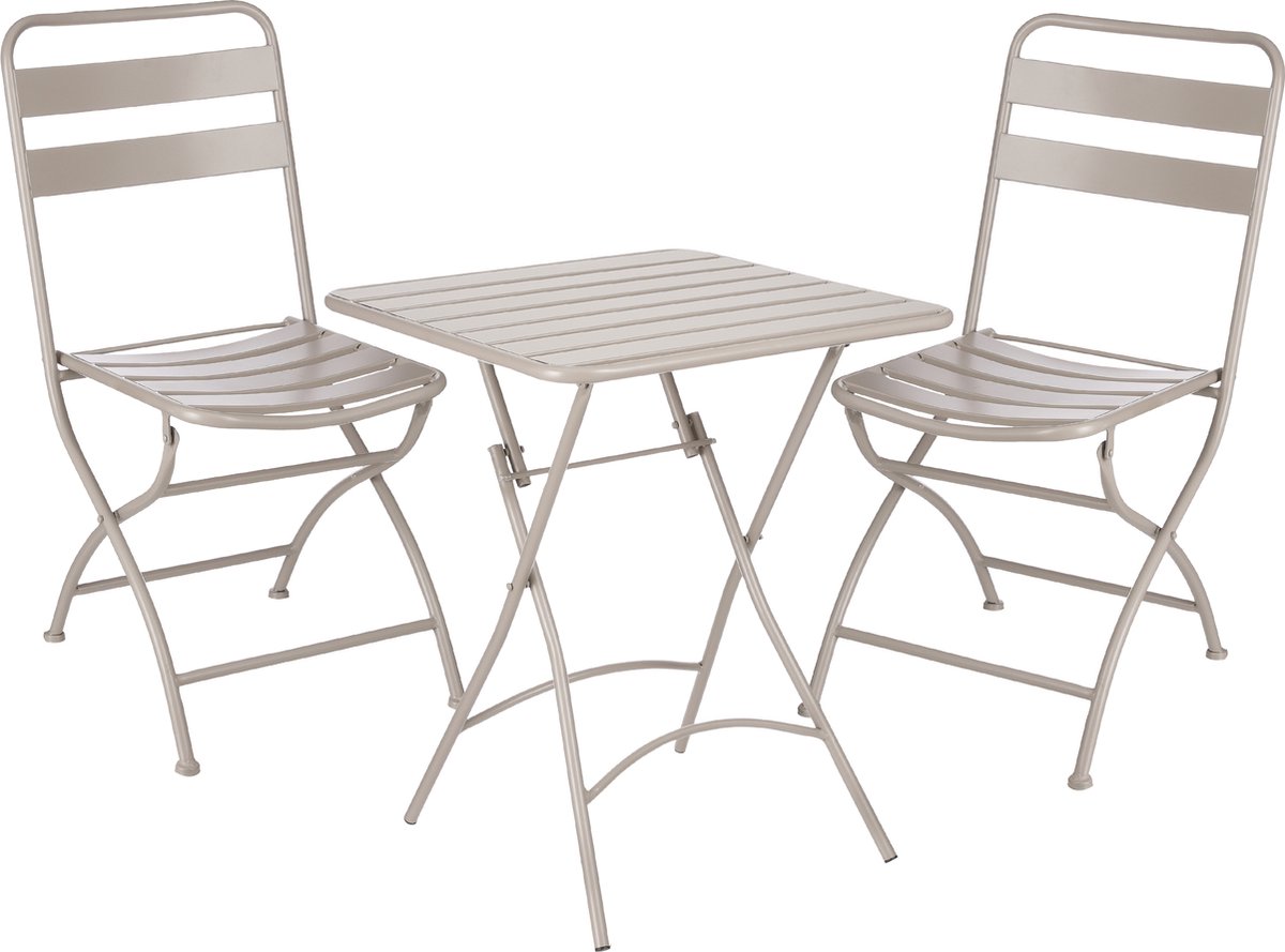 Mica Decorations Evita Bistroset - Set van 3 - Metaal - Bruin