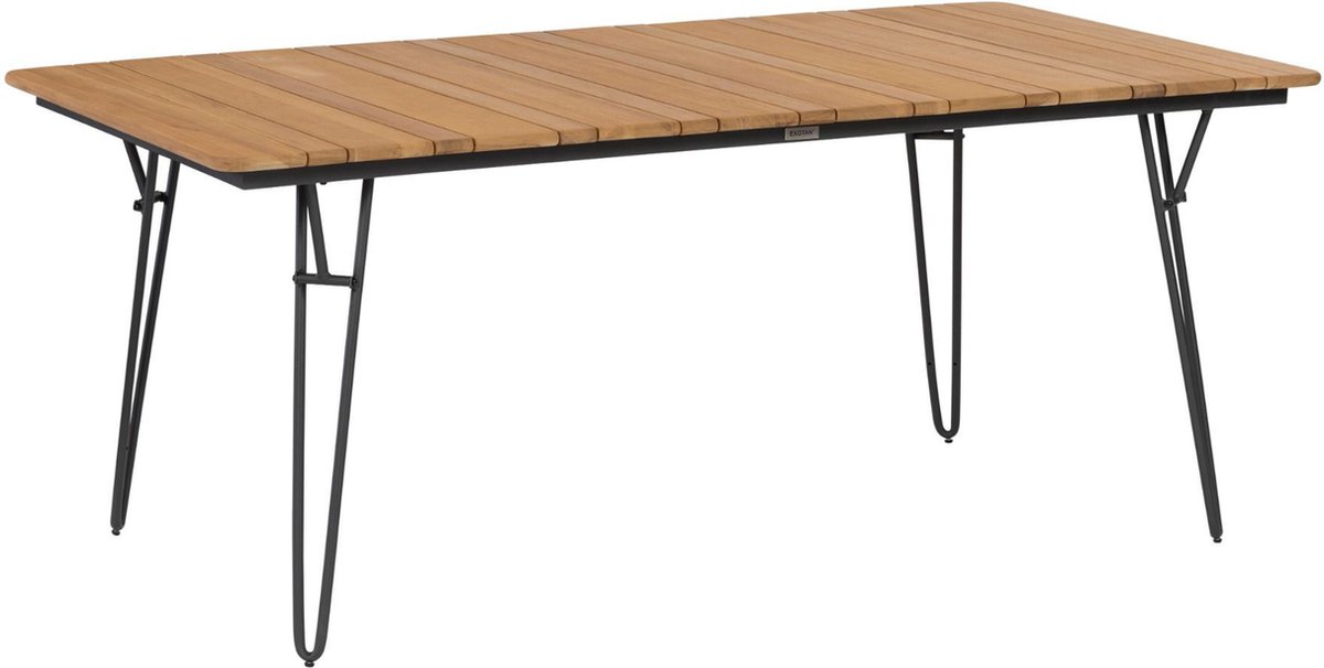 Exotan Slimm Tuintafel - Teak - Naturel - 75x180x100