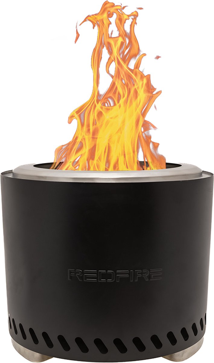 RedFire - Volcano - Large - Zwart - Vuurhaard - Incl. beschermhoes -