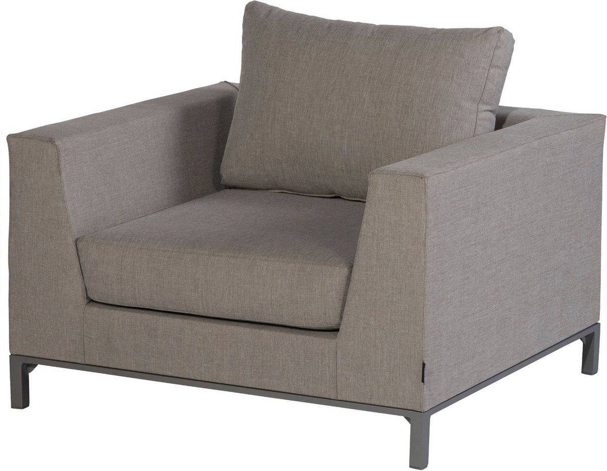 WOOOD Sicilië Loungetoel Tuin - Aluminium - Taupe - 100x88x60