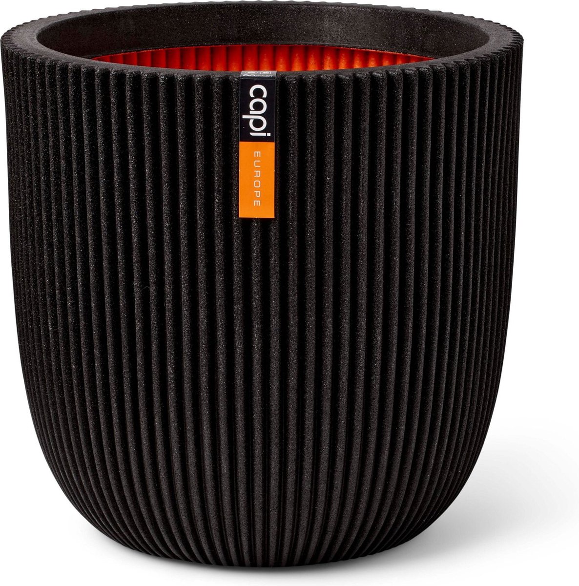 Capi Europe Bloempot bol Groove NL - 54x52 - Zwart