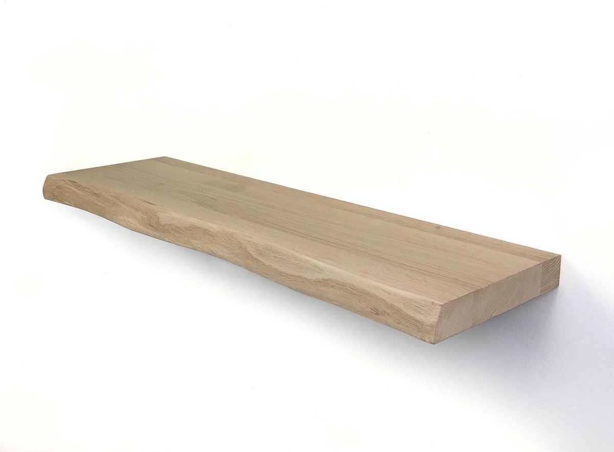 WOODBROTHERS zwevende wandplank eiken boomstam 120 x 20 cm