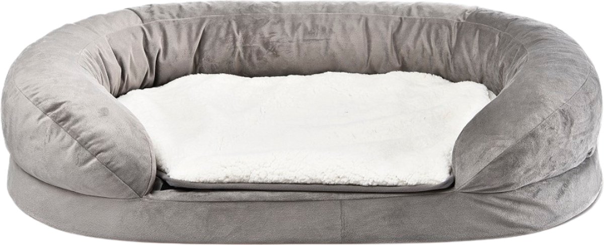 TOPMAST ORTHOPEDISCH HONDENBED - 100 X 65 X 24 CM - GRIJS