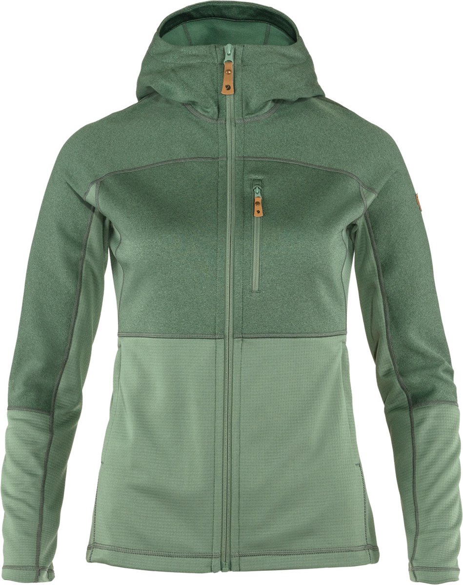 Fjällräven Damesvest Abisko Trail Fleece W, groen, Maat: M