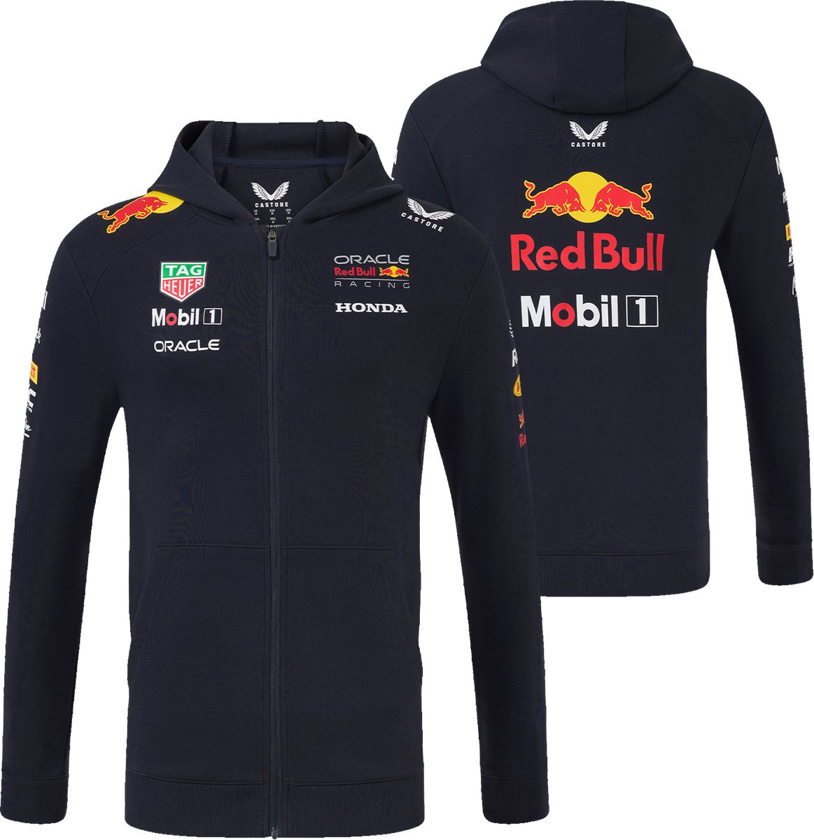 Red Bull Racing Vesten - XXXXL - Unisex - Team Full Zip Hoodie 2025 - Max Verstappen