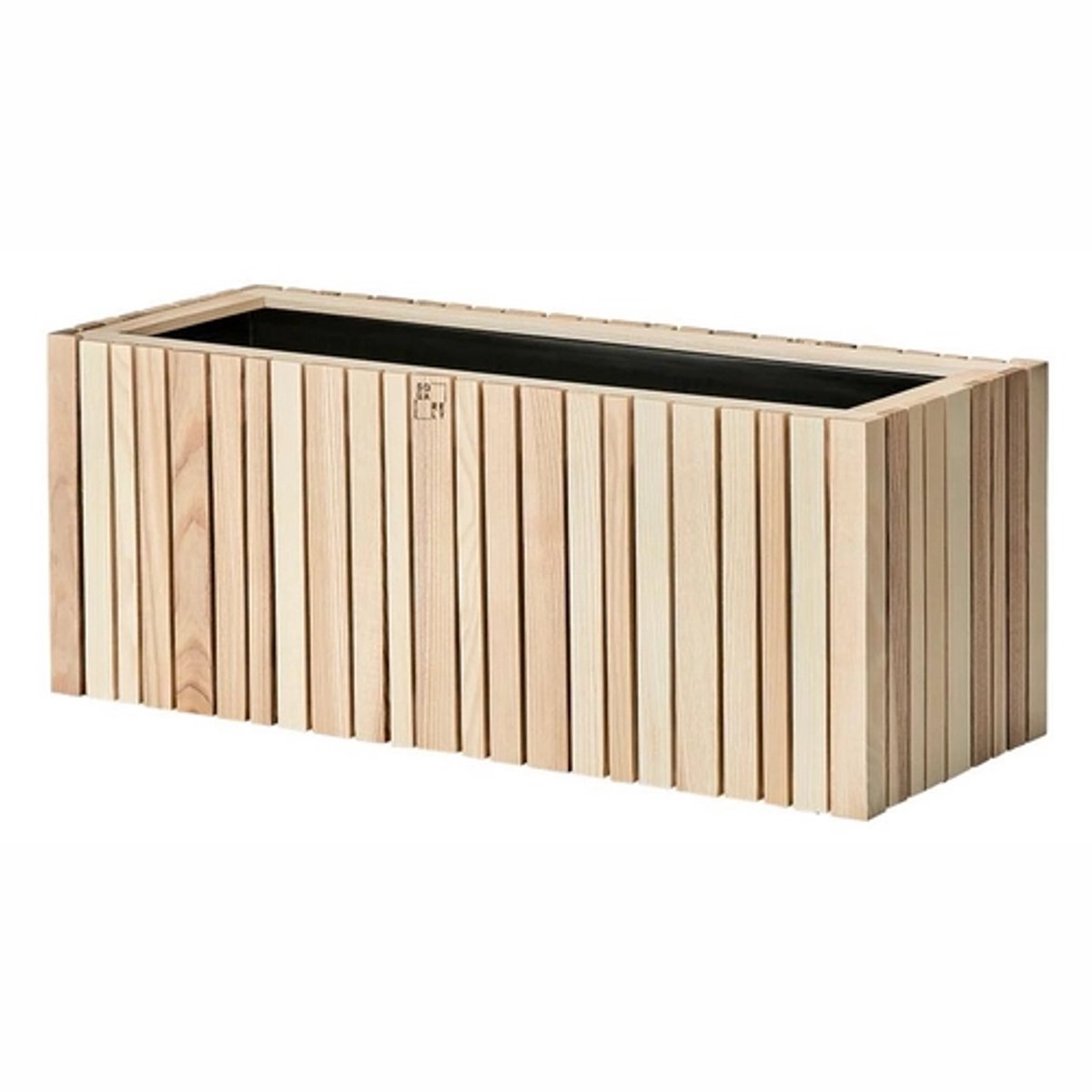Squarely Copenhagen GrowWIDE Plantenbak Incl Waterreservoir 60x22 Naturel Essen