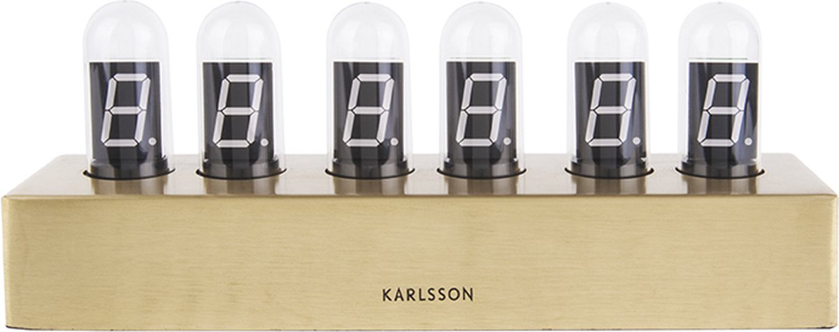 Karlsson Cathode Tafelklok - Goud