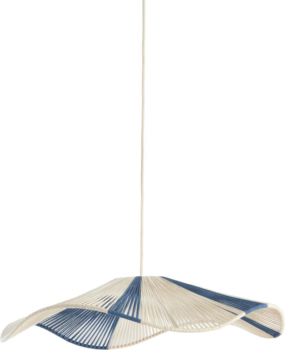 Light & Living Light&living Hanglamp Ø70x15 cm RAFA crème+blauw
