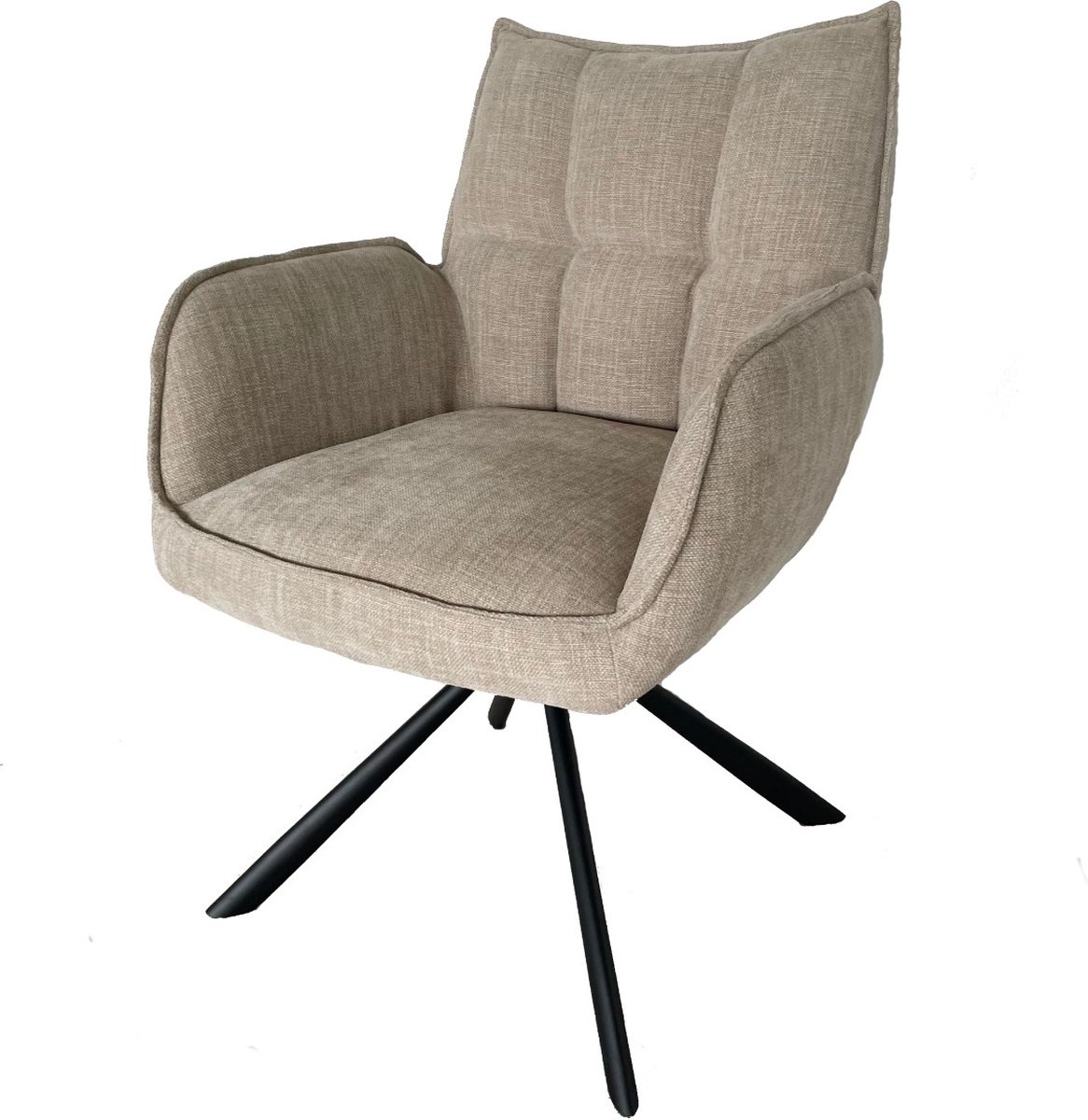 Hygge Interiors Select Marilla Draaistoel Zand set van 2