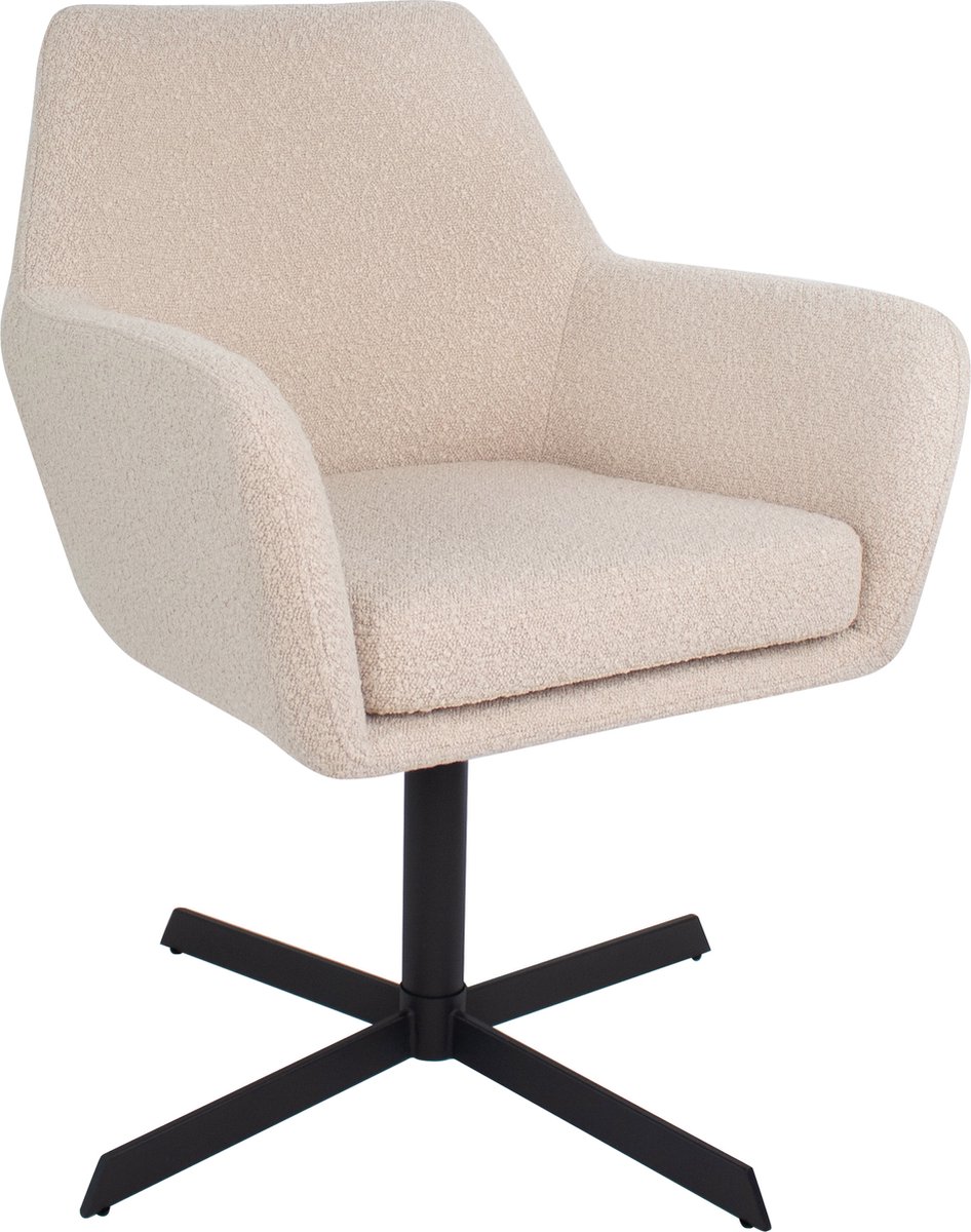 Kick draaistoel Viktor Boucle - Beige