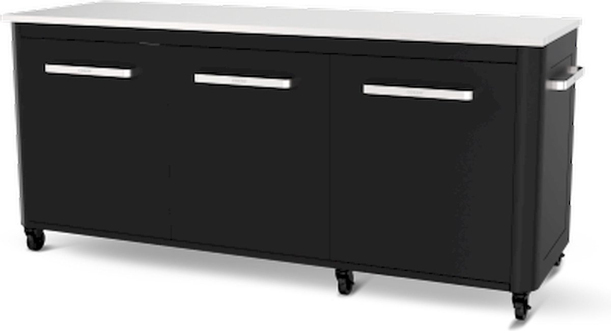 Cozze Werkbank 3 Deurs en 6 Wielen met Opklapbare Werktafels 180 cm