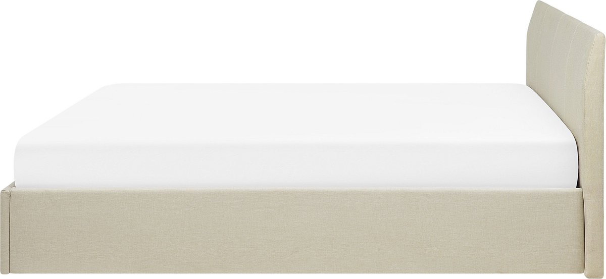 Beliani - ORBEY - Tweepersoonsbed - Beige - 180 x 200 cm - Polyester
