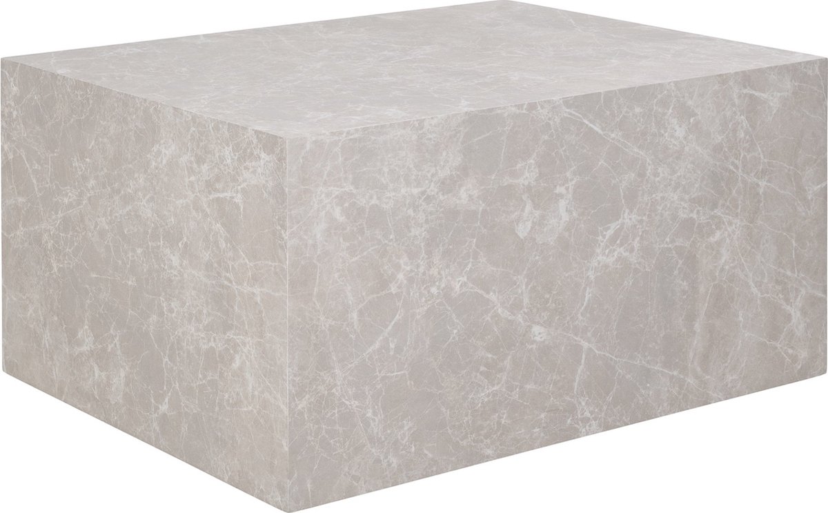 House Nordic - Salontafel Marmerlook - 80x60x40cm - MDF