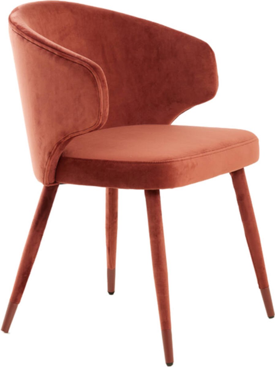 Light & Living - Eetkamerstoel KOSAKA - 79x57x52cm - Rood - Set van 2