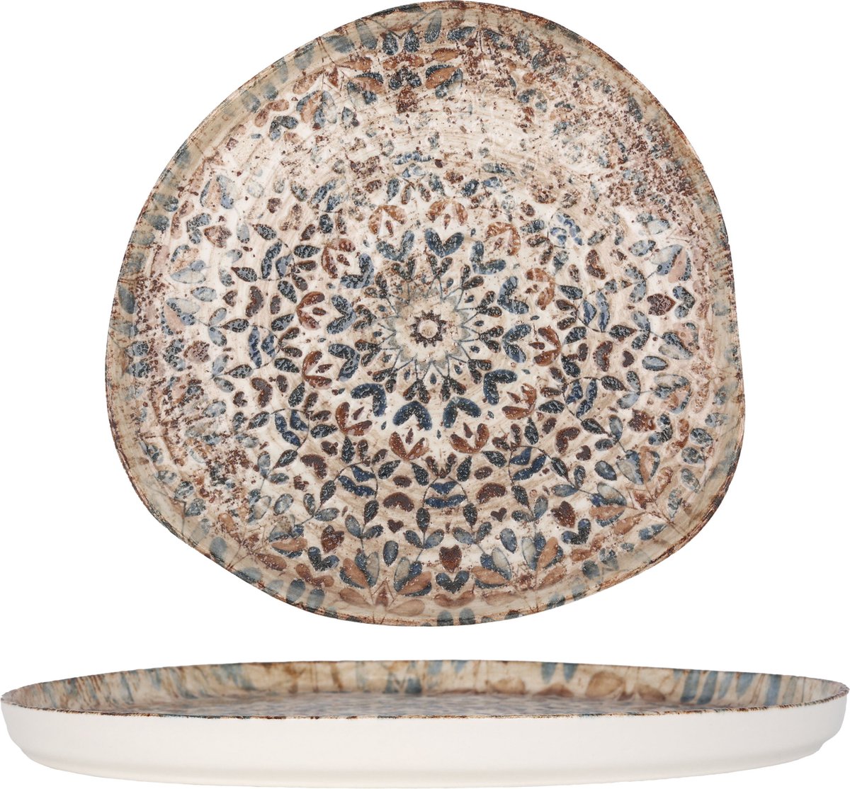 Rinart Dinerbord - Aztec - Porselein - 30 cm - set van 6
