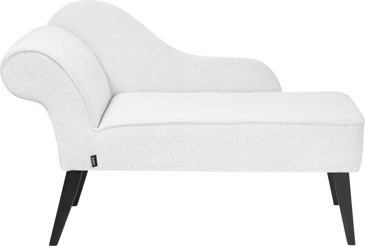 Beliani - BIARRITZ - Chaise longue - Wit - Linkerzijde - Polyester