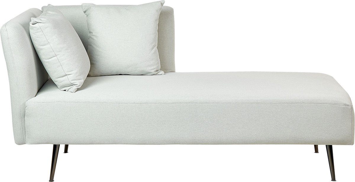 Beliani - RIOM - Chaise longue - Mintgroen - Linkszijdig - Stof