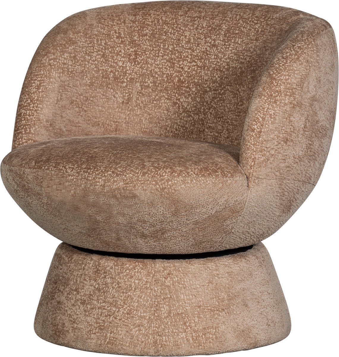 BePureHome Shuffle Draaifauteuil - Polyester - Naturel - 72x73x71
