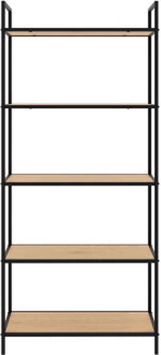 Hygge Interiors Altino H156 Boekenkast Eiken | Zwart