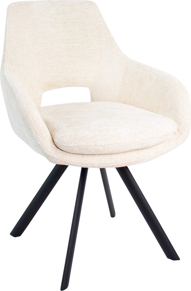 Kick eetkamerstoel Jorn - Crème