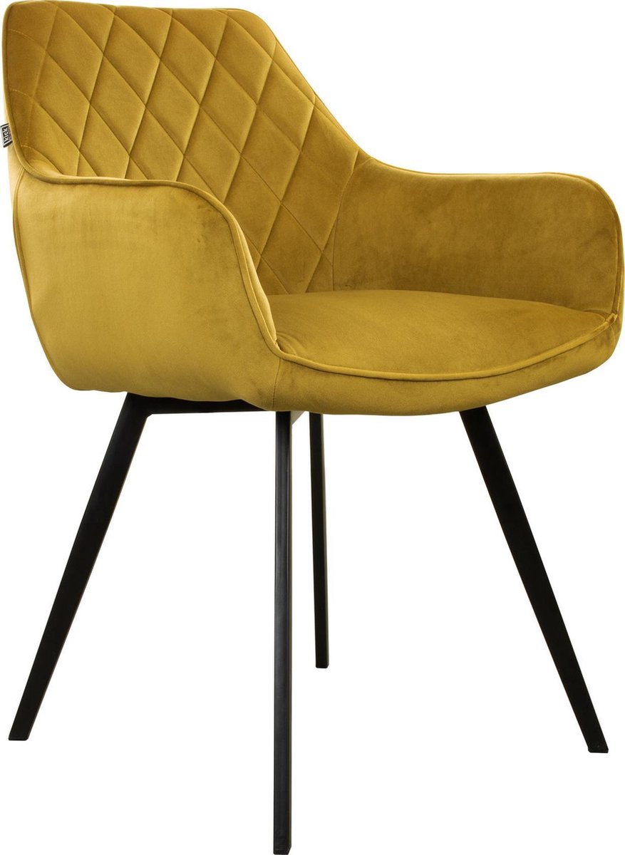 Kick eetkamerstoel Karl Velvet - Goud