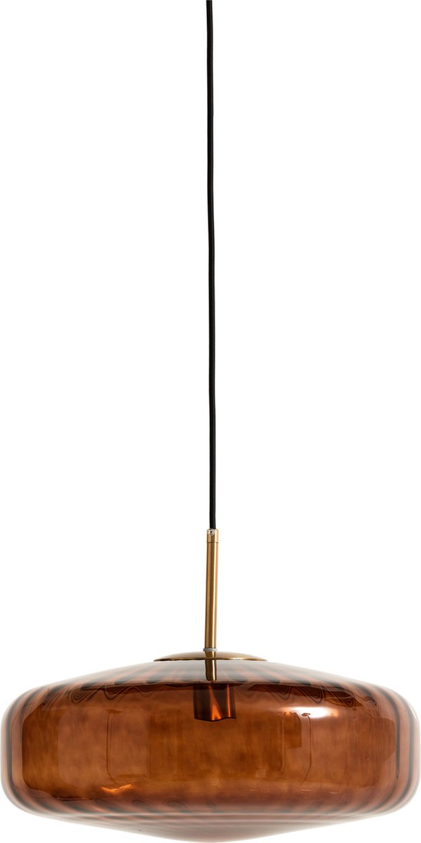 Light & Living - Hanglamp PLEAT - Ø30x17cm - Bruin