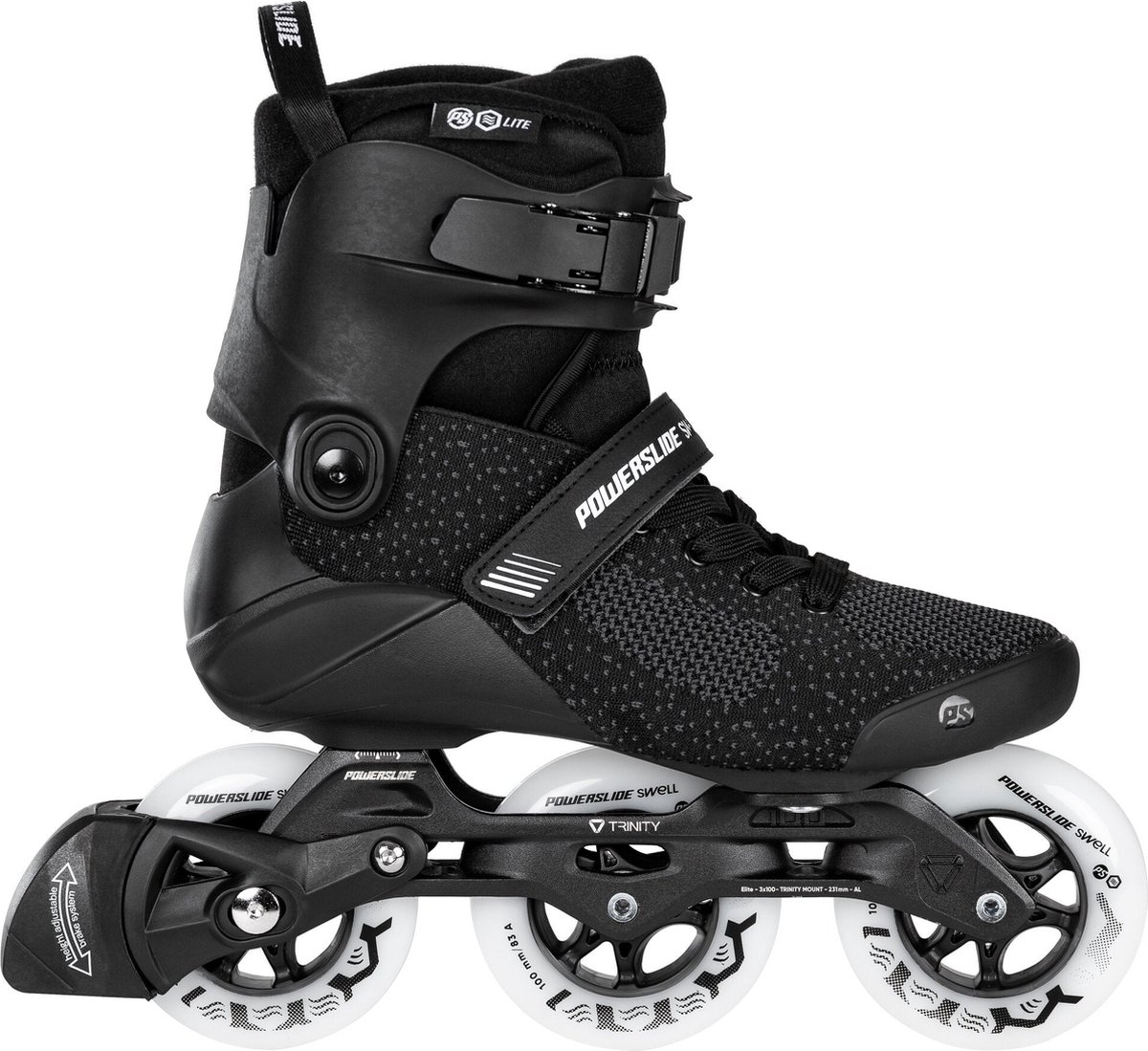 Swell Lite Black 100 - Tri Skates