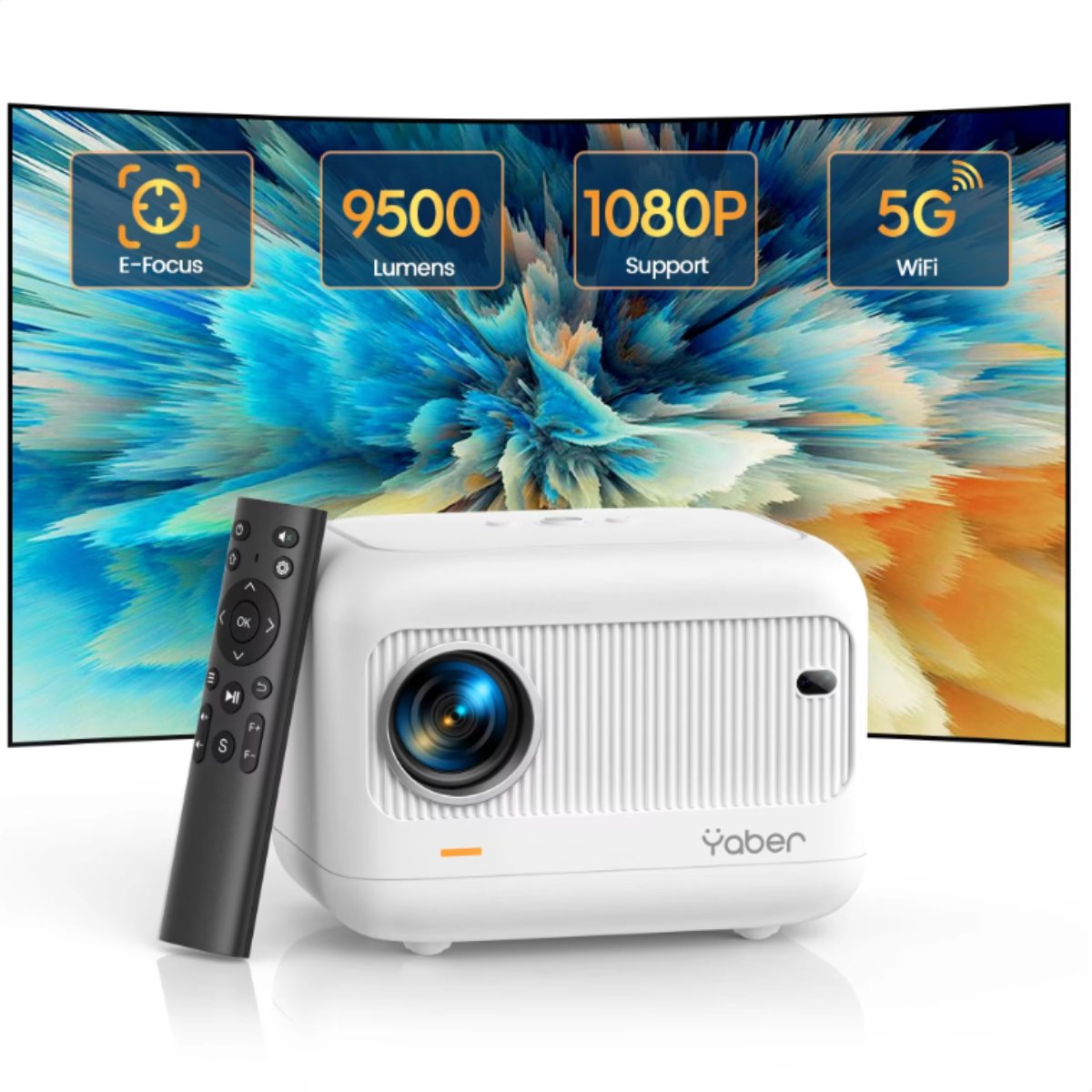 Yaber L1 Mini Smart 720p Hd 5w Beamer Wit