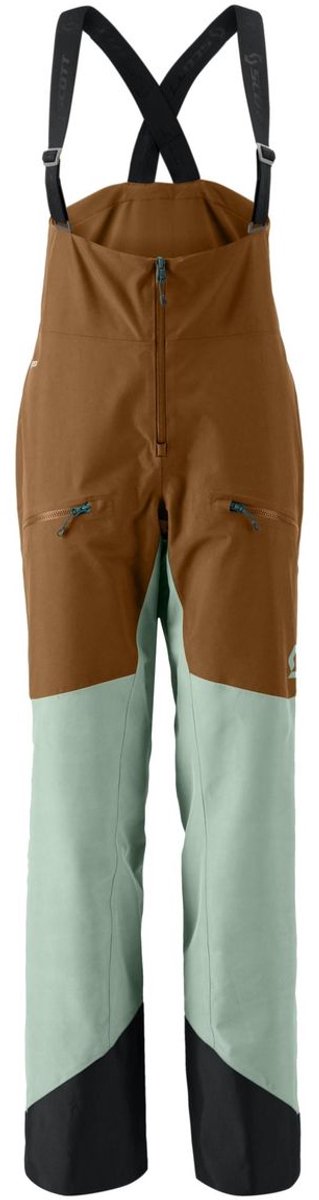 Scott Vertic GORE-TEX 2-laags skibroek dames bruin/groen, M